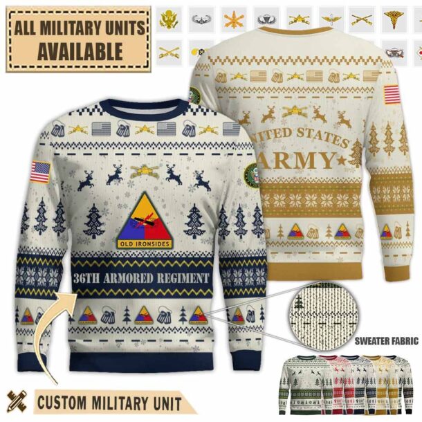 36th armored regimentpremium ugly sweater 6rgzv