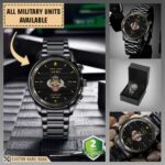 37th EN BN 37th Engineer Battalion, 82nd Airborne Division_Military Black Wrist Watch