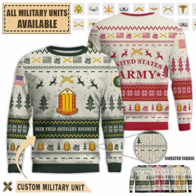 38th fa 38th field artillery regimentpremium ugly sweater zt637