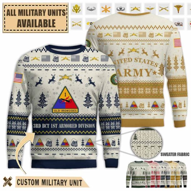 3rd bct 3rd brigade combat team 1st armored divisionpremium ugly sweater 1799q