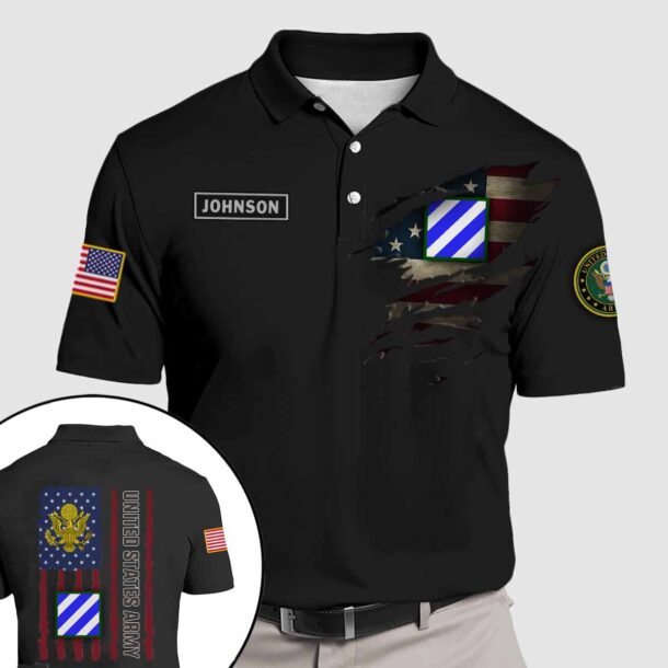 3rd id 3rd infantry divisionquarter zip hoodie aop polo tshirt v5dv6