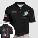 3rd infantry divisionquarter zip hoodie aop polo tshirt uulhg