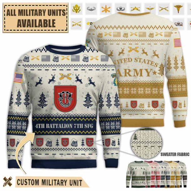 4 7 sfg a 4th battalion 7th special forces group apremium ugly sweater idka6
