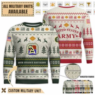 40th finance battalionpremium ugly sweater sef0o