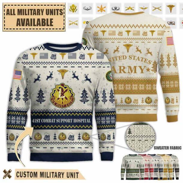 41st csh 41st combat support hospitalpremium ugly sweater t5vj6