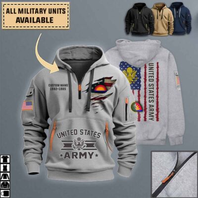 41st id 41st infantry divisionquarter zip hoodie aop polo tshirt hj1h2