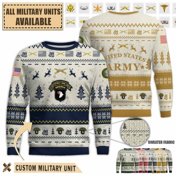 42nd infantry platoon scout dogpremium ugly sweater 7c0wr