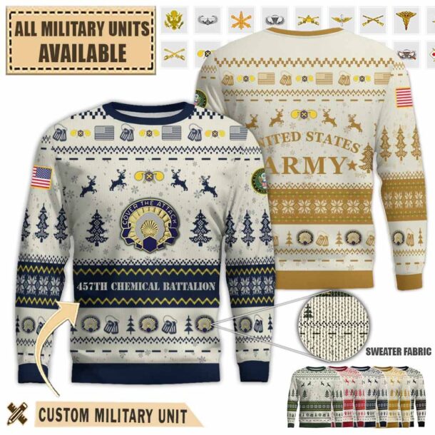 457th chemical battalionpremium ugly sweater th706