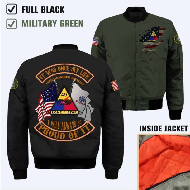 49th ad 49th armored divisioncotton printed shirts mnxhz