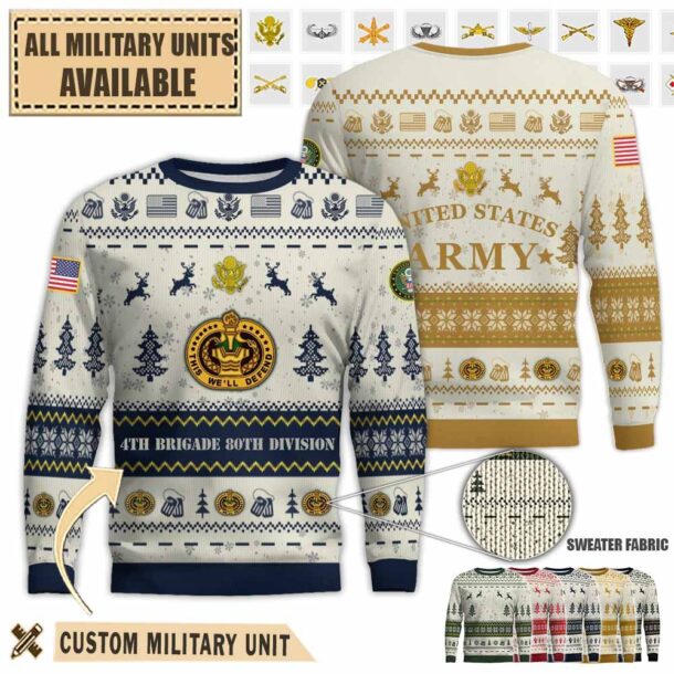 4th brigade 80th divisionpremium ugly sweater zb3fw