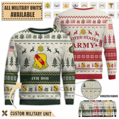 4th bsb 4th brigade support battalionpremium ugly sweater n51yc
