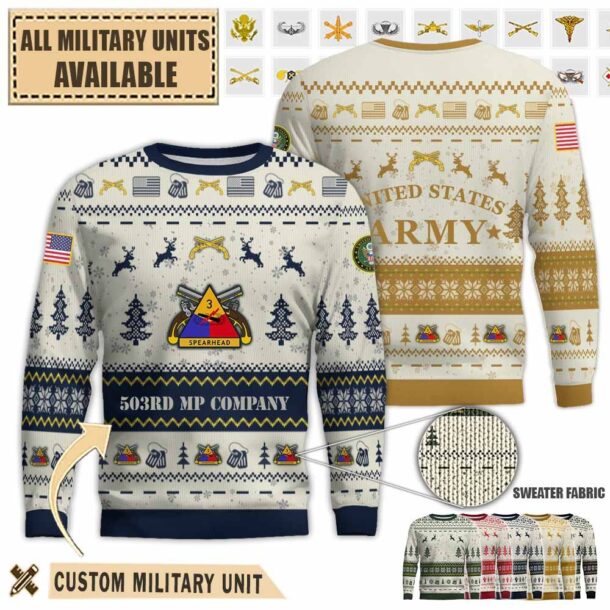 503rd mp co 503rd military police companypremium ugly sweater in860