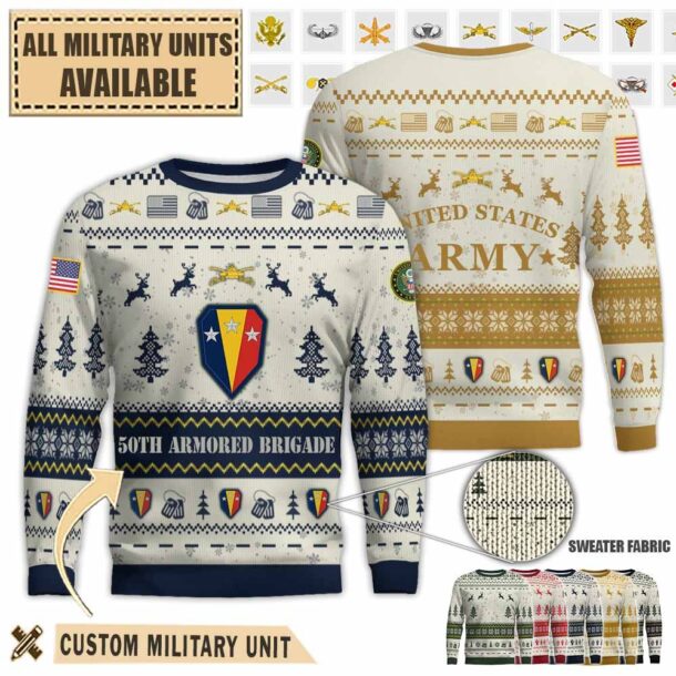 50th ar bde 50th armored brigadepremium ugly sweater nvjvg