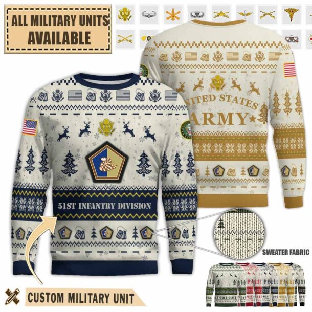 51st id 51st infantry divisionpremium ugly sweater d021f