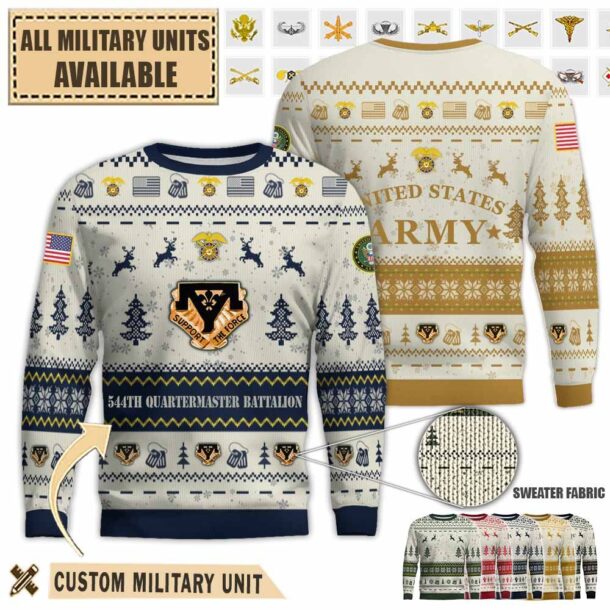 544th qm bn 544th quartermaster battalionpremium ugly sweater 3a9sw