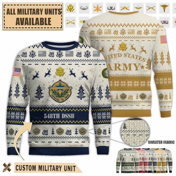 548th dssb 548th division sustainment support battalionpremium ugly sweater yjfhi