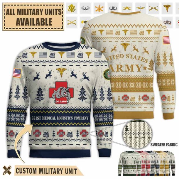 551st mc log 551st medical logistics companypremium ugly sweater ik8pv