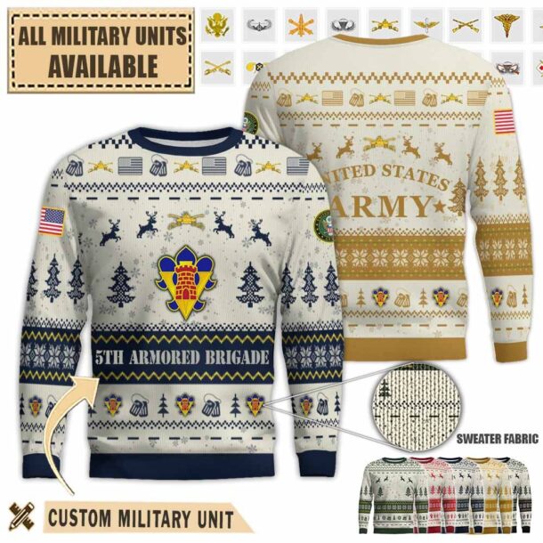 5th ar bde 5th armored brigadepremium ugly sweater 4s97u