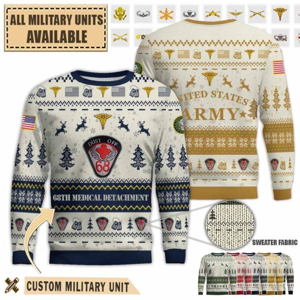68th med det 68th medical detachmentpremium ugly sweater 84yc8