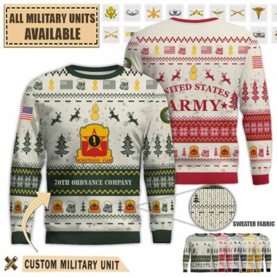 70th ord co 70th ordnance companypremium ugly sweater yxjwd