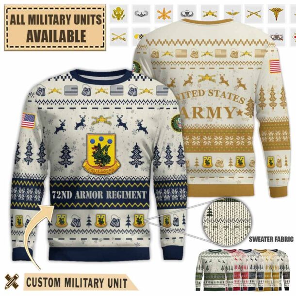 72nd armor regimentpremium ugly sweater klqxj
