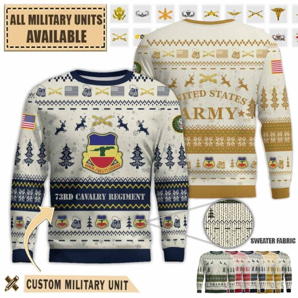 73rd cavalry regimentpremium ugly sweater dp7wv