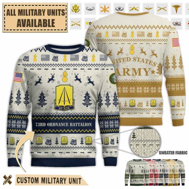 73rd ord bn 73rd ordnance battalionpremium ugly sweater pkqyv