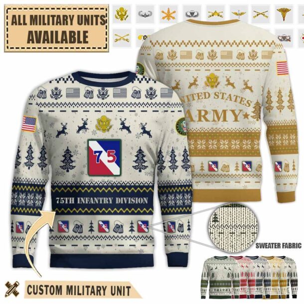 75th id 75th infantry divisionpremium ugly sweater edfme