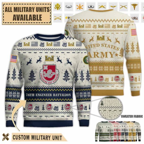 76th en bn 76th engineer battalionpremium ugly sweater hrisi