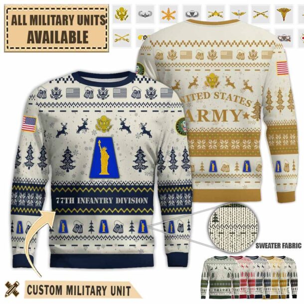 77th id 77th infantry divisionpremium ugly sweater m5o4n