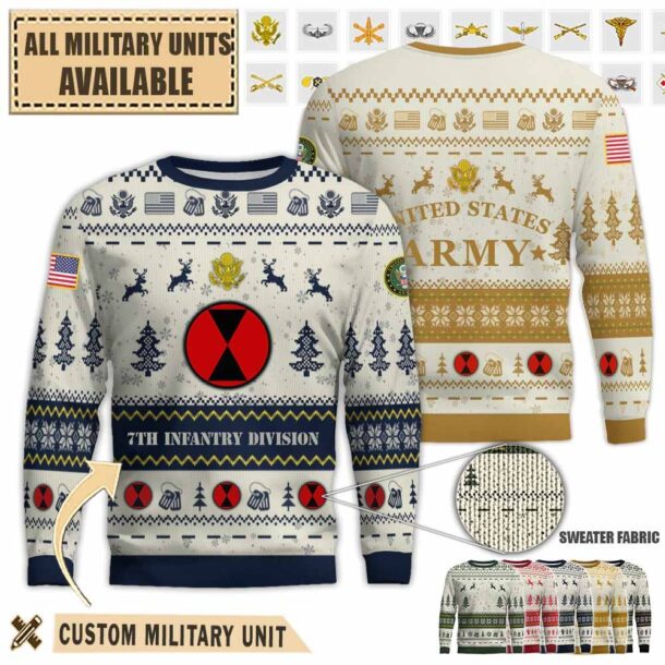 7th id 7th infantry divisionpremium ugly sweater um13k