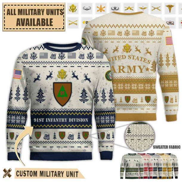 91st id 91st infantry divisionpremium ugly sweater at3a7