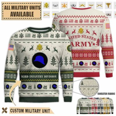 93rd id 93rd infantry divisionpremium ugly sweater pnq7j