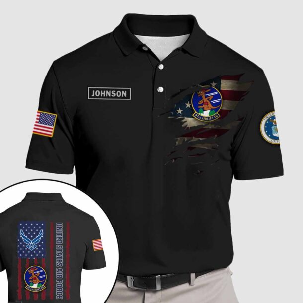 97th as airlift squadronquarter zip hoodie aop polo tshirt bt744