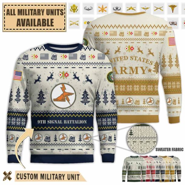 9th sig bn 9th signal battalionpremium ugly sweater ph0v1
