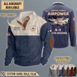 a 3 skywarrior a3aircraft stand collar sweatshirt a5vub