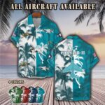 a 7 corsair ii a7aircraft palm tree pocket hawaiian shirt igela