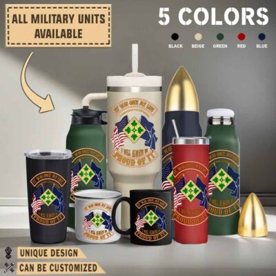 a company 2 8 infantry 4th idmilitary drinkware collection pzqb8
