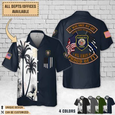 albany police department nydual flag hawaiian shirt dph36