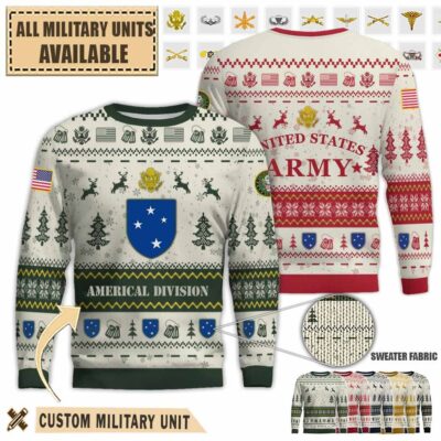 americal divisionpremium ugly sweater fqz05