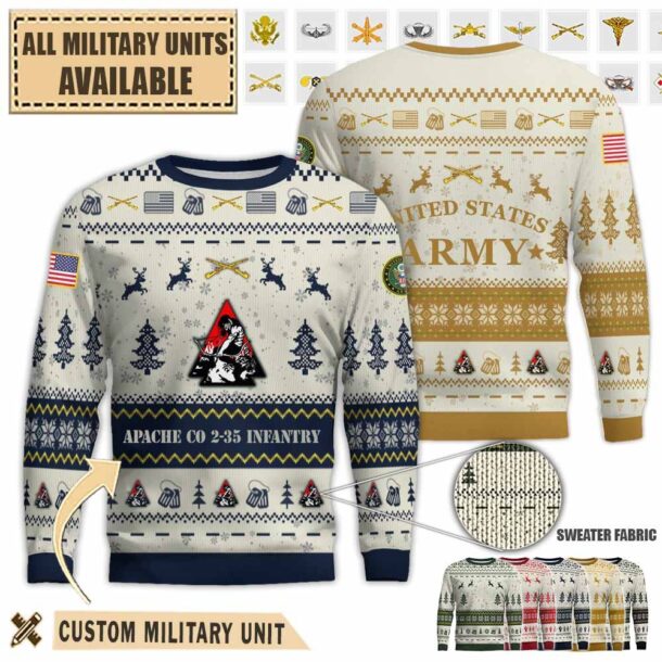 apache company 2 35 infantrypremium ugly sweater mo28u