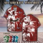 b 17 flying fortress b17aircraft palm tree pocket hawaiian shirt 2encw