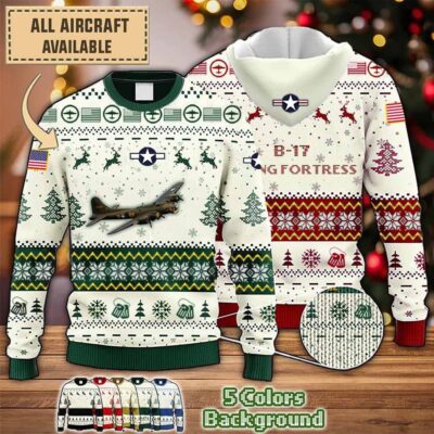 b 17 flying fortress b17aop aircraft sweater 0vf5s