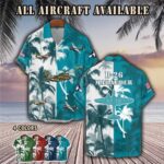 b 26 marauder b26aircraft palm tree pocket hawaiian shirt hjaaw