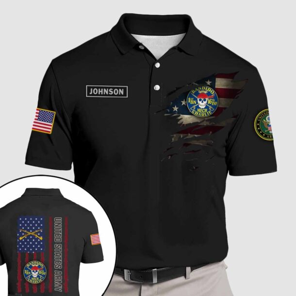 bandido charlie 1 16th infantryquarter zip hoodie aop polo tshirt dgkh3