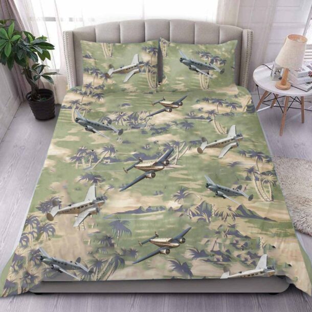 beechcraft 18 twin beech c45 aircraft bedding collection is15l