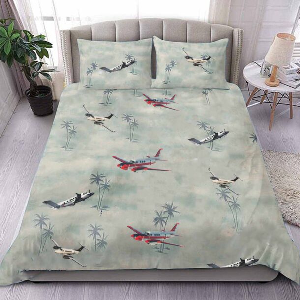 beechcraft king airaircraft bedding collection 3e47g