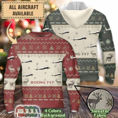 boeing 747aircraft sweater 3zeob