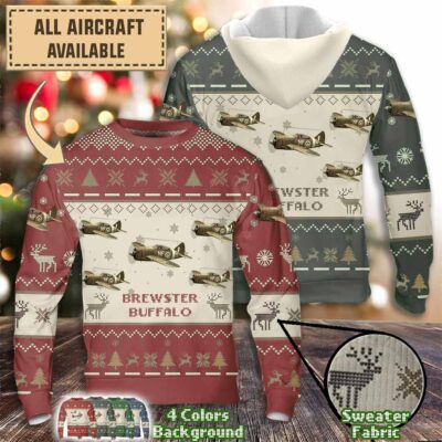 brewster buffaloaircraft sweater xtffs