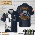 Brookford Police Department NC_Dual Flag Hawaiian Shirt